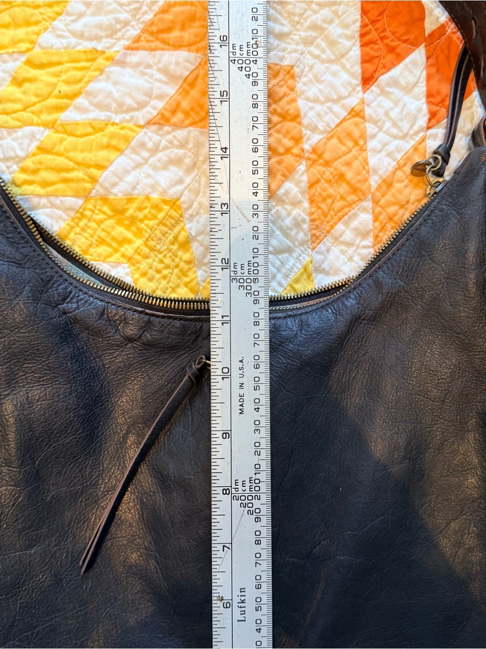 Hobo "The Original" Black Leather Shoulder Bag - Picture 10 of 12